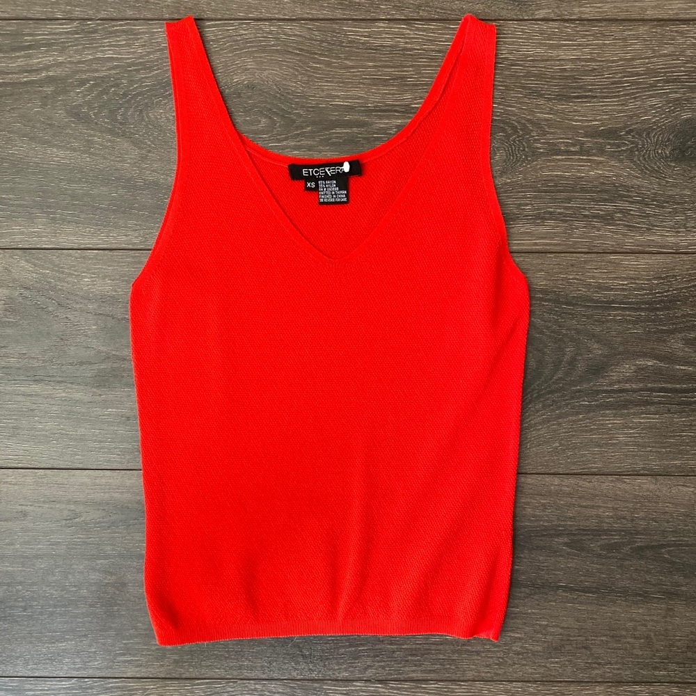 Etcetera Top Extra Small Red NWOT